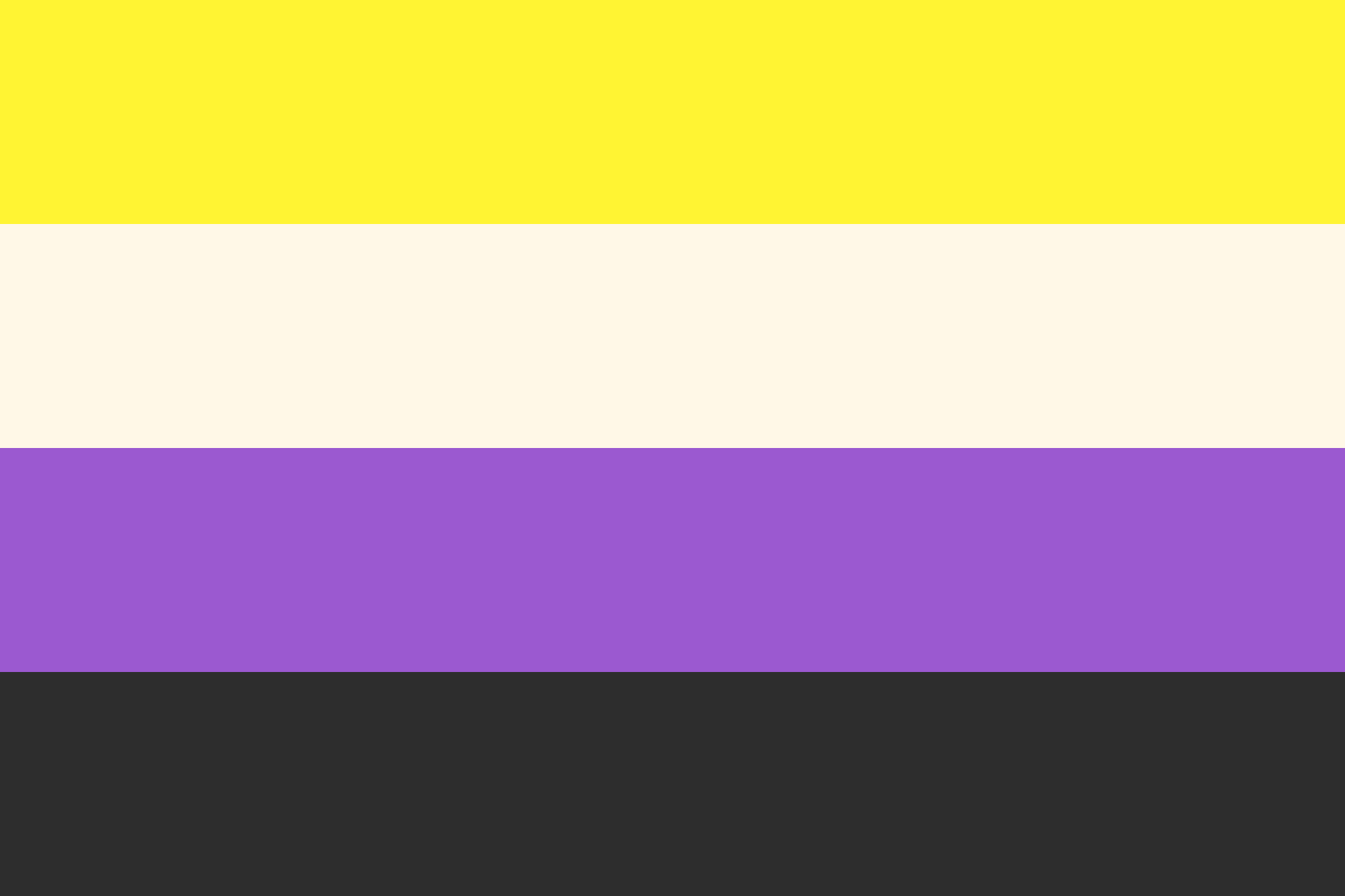 Non-binary flag with the cosmic latte stripe